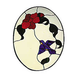 CKE 22 Bird and Flower Pattern - Stained Glass Express 