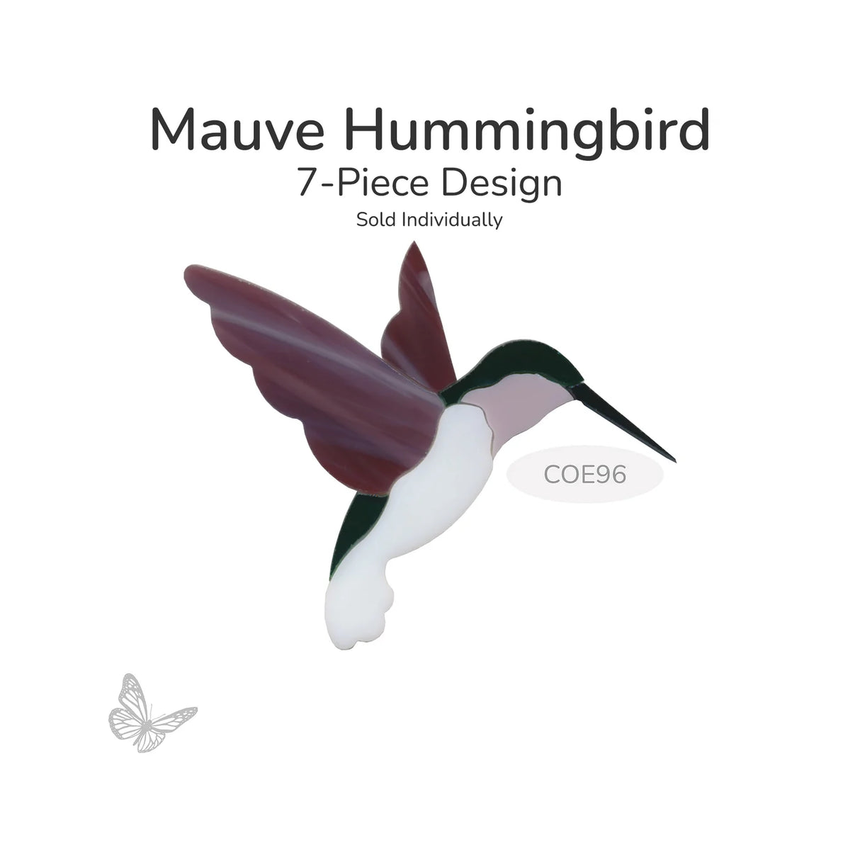96 Coe Precut Hummingbird Mauve