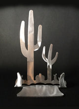 Cactus Brushed Aluminum Art Stand