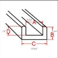 Came Lead U Flat 1/4" - Stained Glass Express 