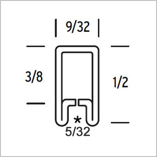 Came, Zinc U 1/2" - Stained Glass Express 