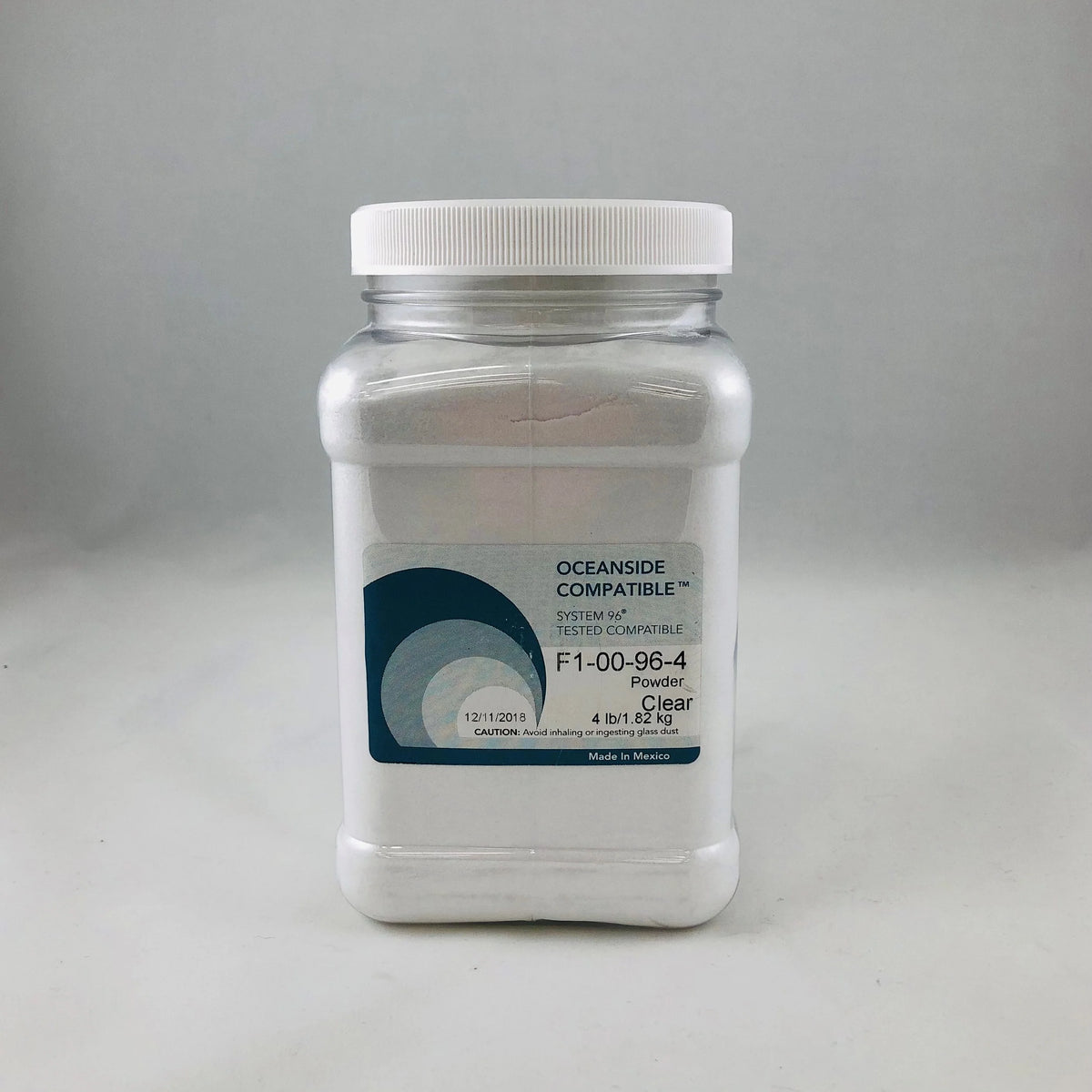 96 COE Frit Powder Clear Ice 4 lb. – Stained Glass Express