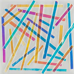 Clear Back Dichroic Noodles 96 COE, Sold as Each - Stained Glass Express 