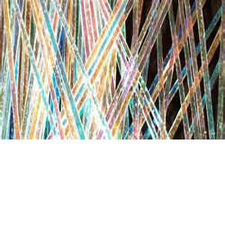 Clear Back Dichroic Noodles 96 COE, Sold as Each - Stained Glass Express 