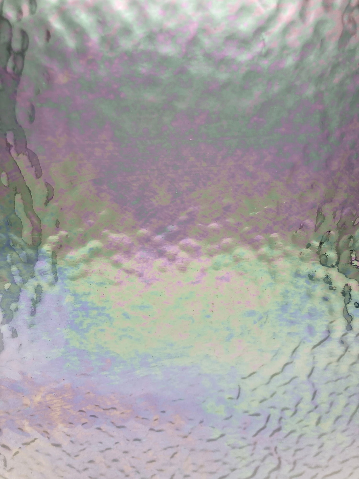 Clear Ripple Iridized Cathedral - Stained Glass Express 