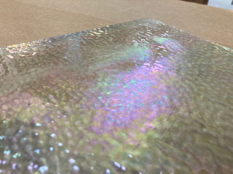 Clear Ripple Iridized Cathedral - Stained Glass Express 