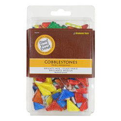 Cobblestones Brights Mix Glass Mosaic Tiles - Stained Glass Express 