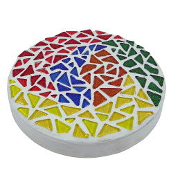 Cobblestones Brights Mix Glass Mosaic Tiles - Stained Glass Express 
