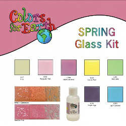 Colors For Earth Spring Glass Paint Kit - Stained Glass Express 
