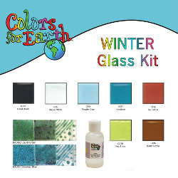 Colors For Earth Winter Glass Paint Kit - Stained Glass Express 