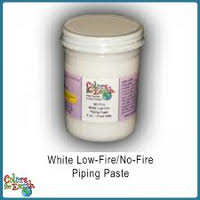 Colors for Earth White Low Fire, No Fire Piping Paste - Stained Glass Express 