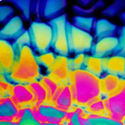 Cool Lava Black Dichro 90 COE - Stained Glass Express 