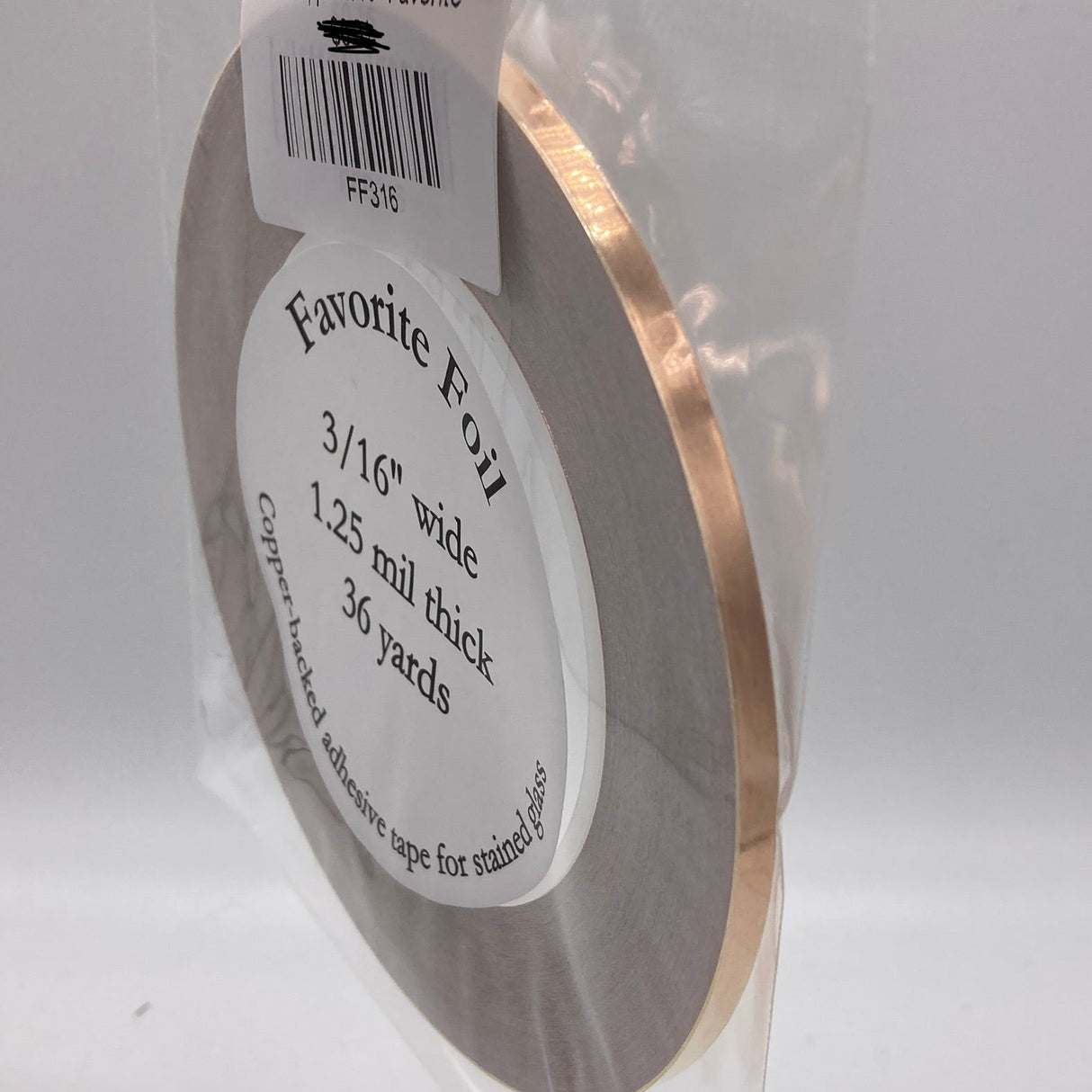 Favorite Foil Copper Back 3/16"