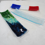 Fun Night Out Fused Glass Crackle Platter - Multiple Dates!