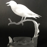 Crow Brushed Aluminum Art Stand