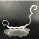 Curly Q Brushed Aluminum Art Stand - Stained Glass Express 