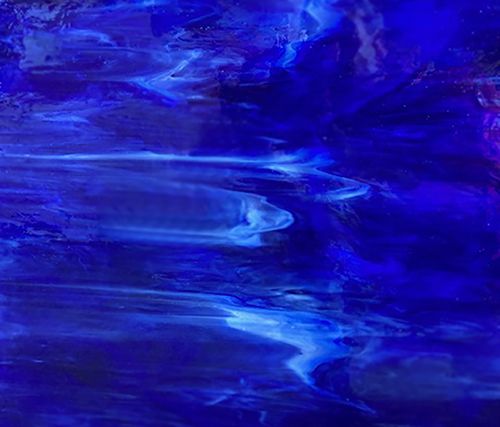 Dark Blue and White Wispy