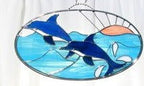DOLPHIN OVAL - Stained Glass Express 
