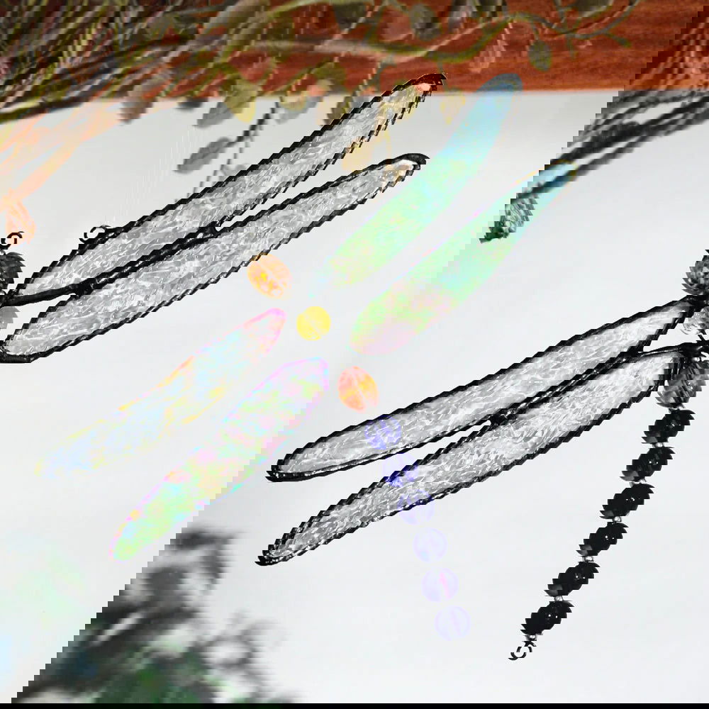 DRAGONFLY W/BEADS - Stained Glass Express 