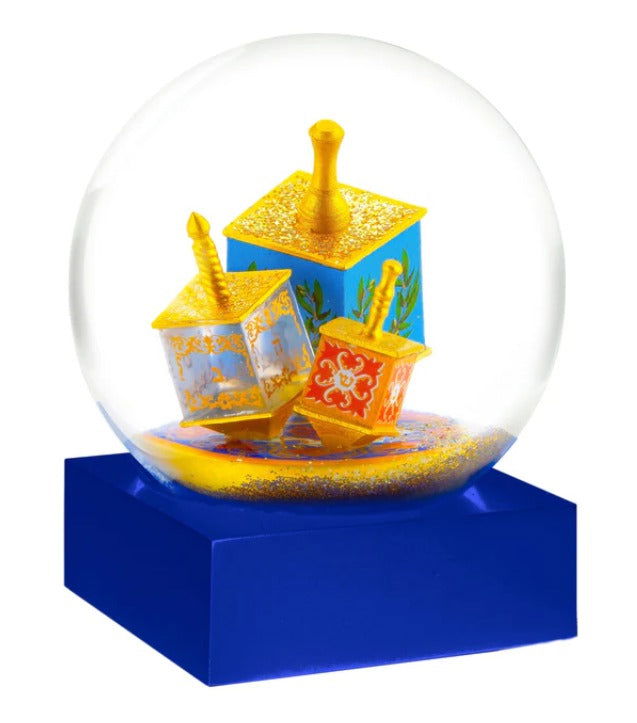 Dancing Dreidels Snow Globe - Stained Glass Express 