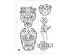 Day of the Dead Silk Screen - Stained Glass Express 