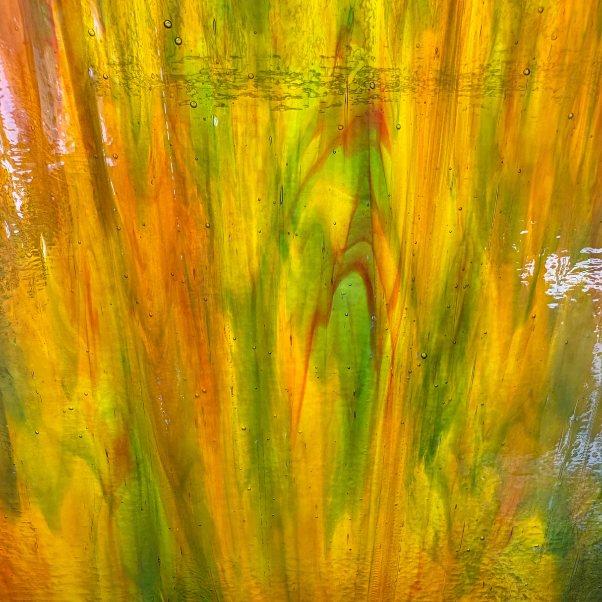 Deep Woods Amber and Green Wispy