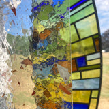 Designer Glass Purple/Orange/White Fractures on Clear_3