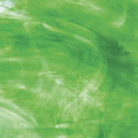 Dk Green, White Wispy Irid Glass - Stained Glass Express 