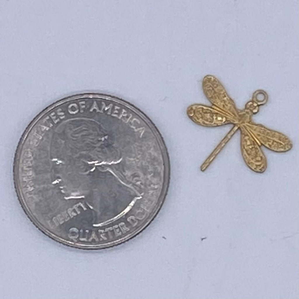 Dragonfly Filigree Brass Small - Stained Glass Express 