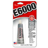 E6000 Glue .5 OZ - Stained Glass Express 