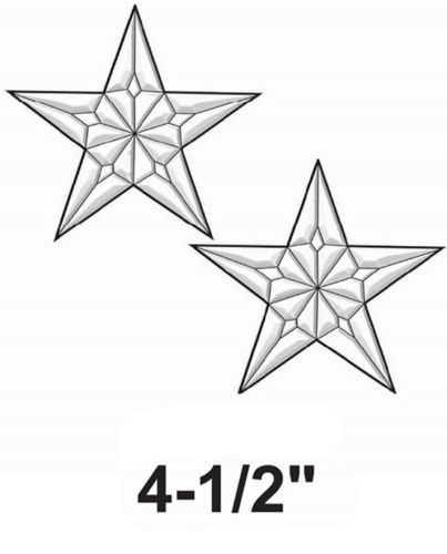 Small Star Bevel Cluster Set of 2