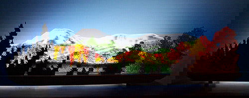 Early Snow On Mount Katahdin - Stained Glass Express 