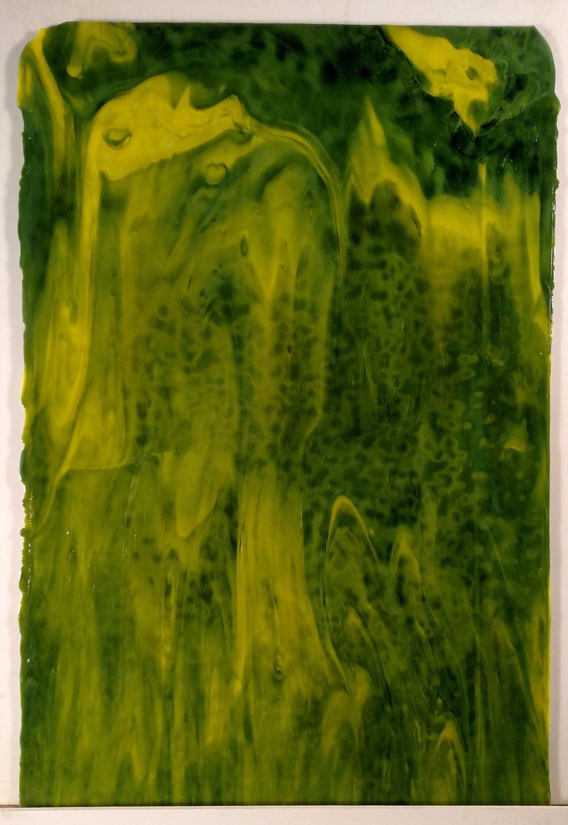 Emerald Green, Yellow High Strike - Stained Glass Express 