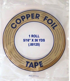 FOIL COPPER B 5/16 1.25 MIL - Stained Glass Express 