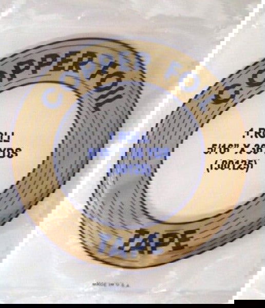 FOIL COPPER B 5/16 1.25 MIL - Stained Glass Express 