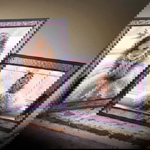 FRAME 4X6 PURPLE &CL - Stained Glass Express 