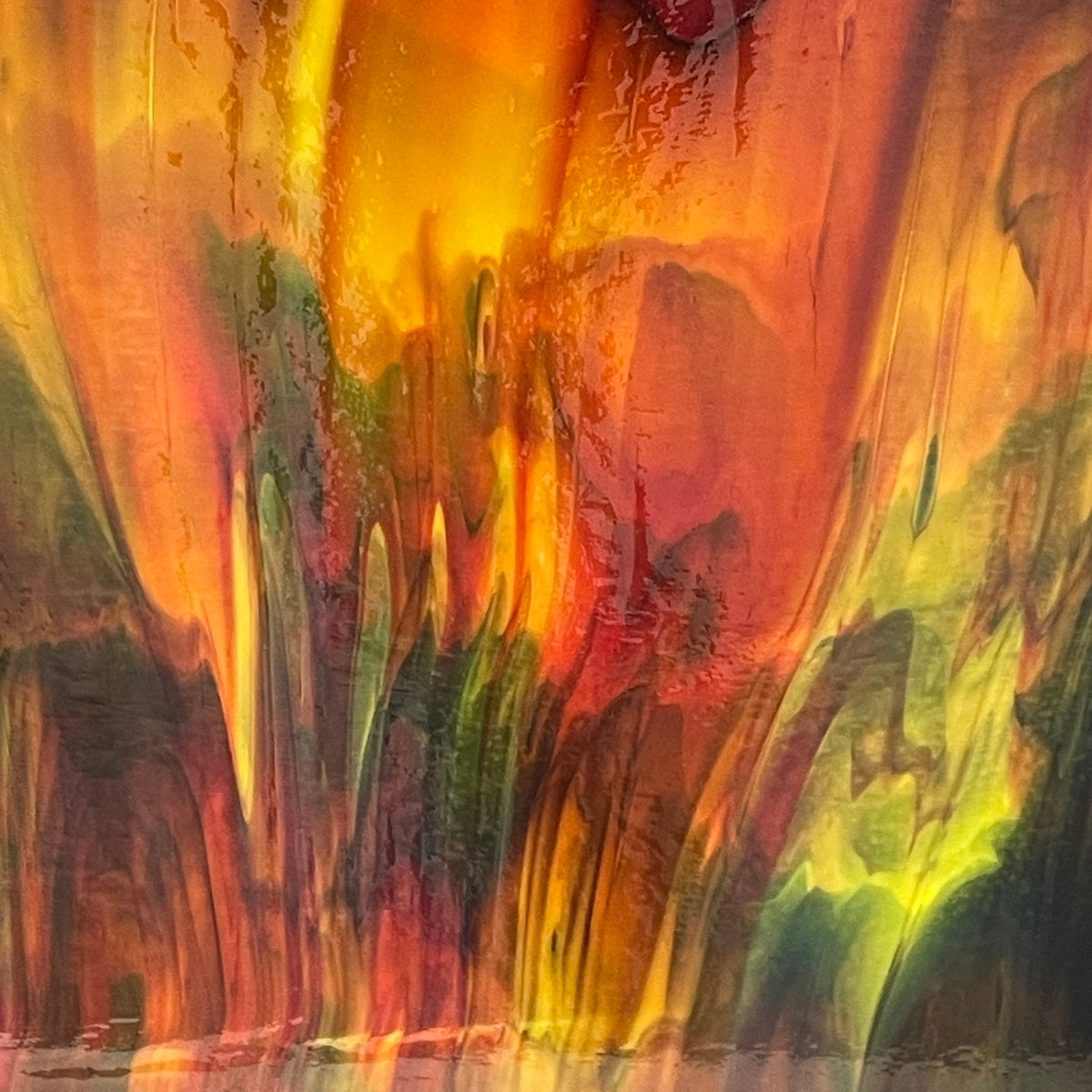 Fire on the Mountain Red, Yellow and Black Opal