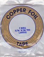 Foil Copper 3/16" 1.25 Mil - Stained Glass Express 
