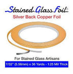 Foil Silver Back 7/32" 1.25 Mil Stained Glass Foil - Stained Glass Express 