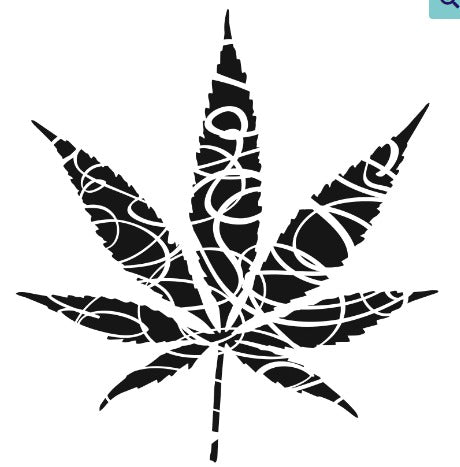 Forbidden Leaf Stencil - Stained Glass Express 