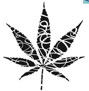 Forbidden Leaf Stencil - Stained Glass Express 
