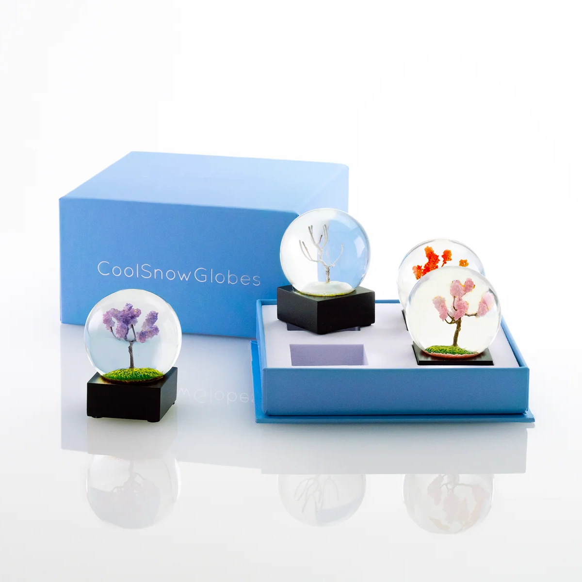 Four Seasons Mini Snow Globe Set