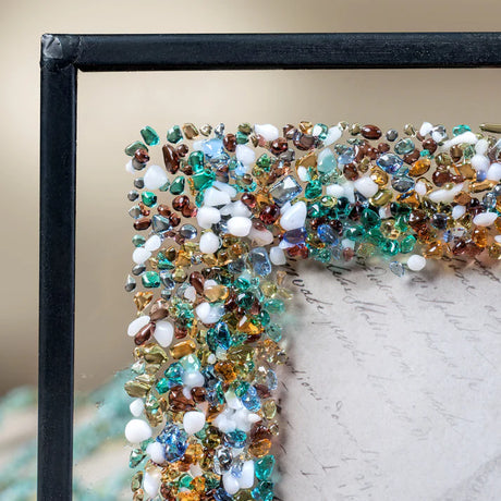 Frame 5x7 Fused Glass Chips on Clear