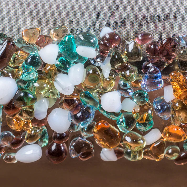 Frame 5x7 Fused Glass Chips on Clear