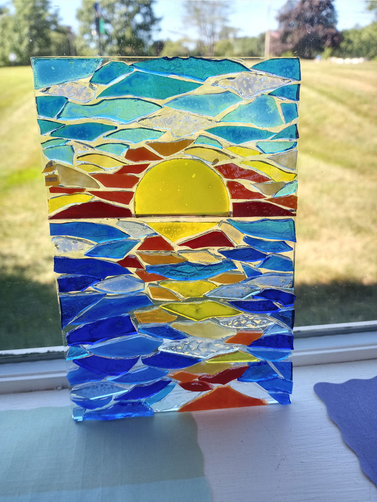 Fun Day Out Small Mosaic on Glass - Stained Glass Express 