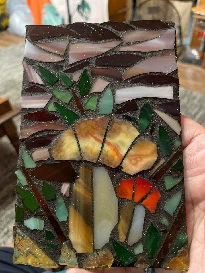 Fun Day Out Small Mosaic on Glass - Stained Glass Express 