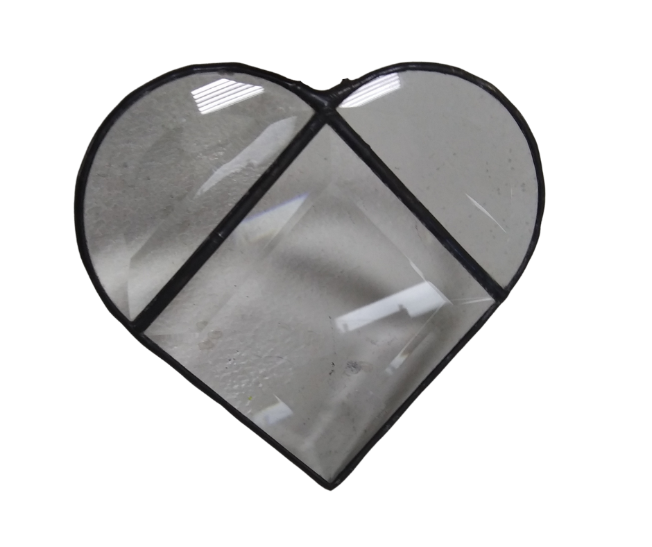 Fun Day Out Stained Glass Bevel Heart - Stained Glass Express 