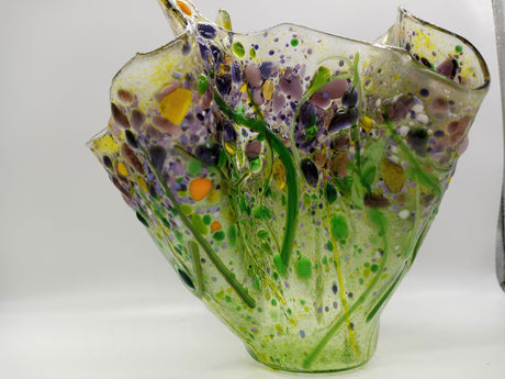 Fun Night Out Freeform Vase - Stained Glass Express 