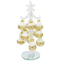 Tree Clear with Cream Ornaments
