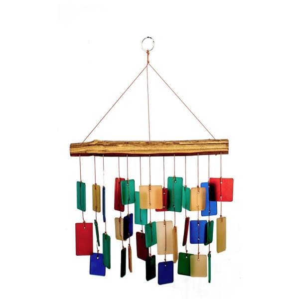Retro Rectangles Bar Glass Chime